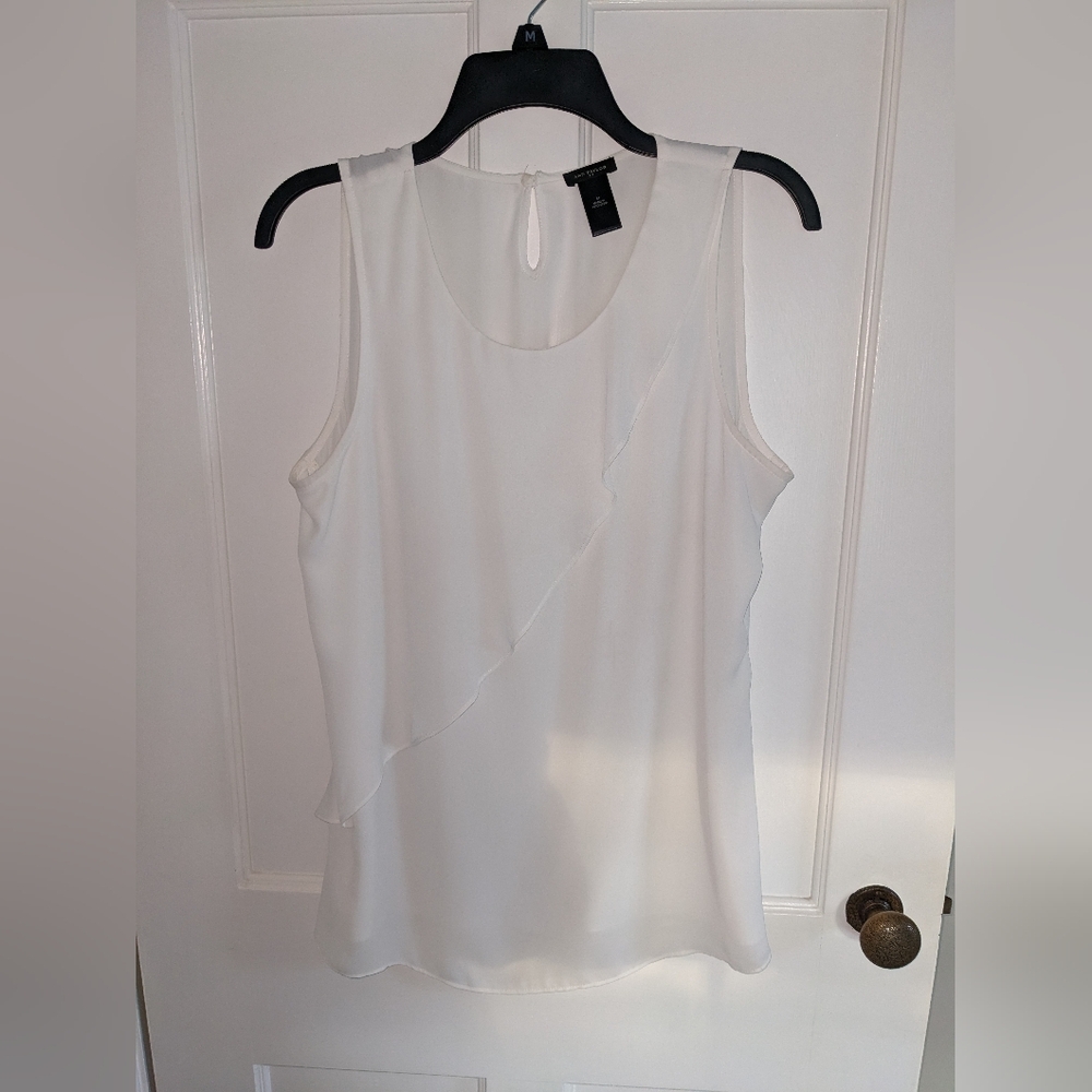 Ann Taylor Factory tank blouse white size M
